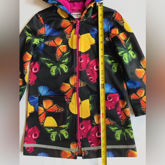 Lullah Bette Butterfly Rain Jacket, size S/P 4/5 - Picture 5 of 6